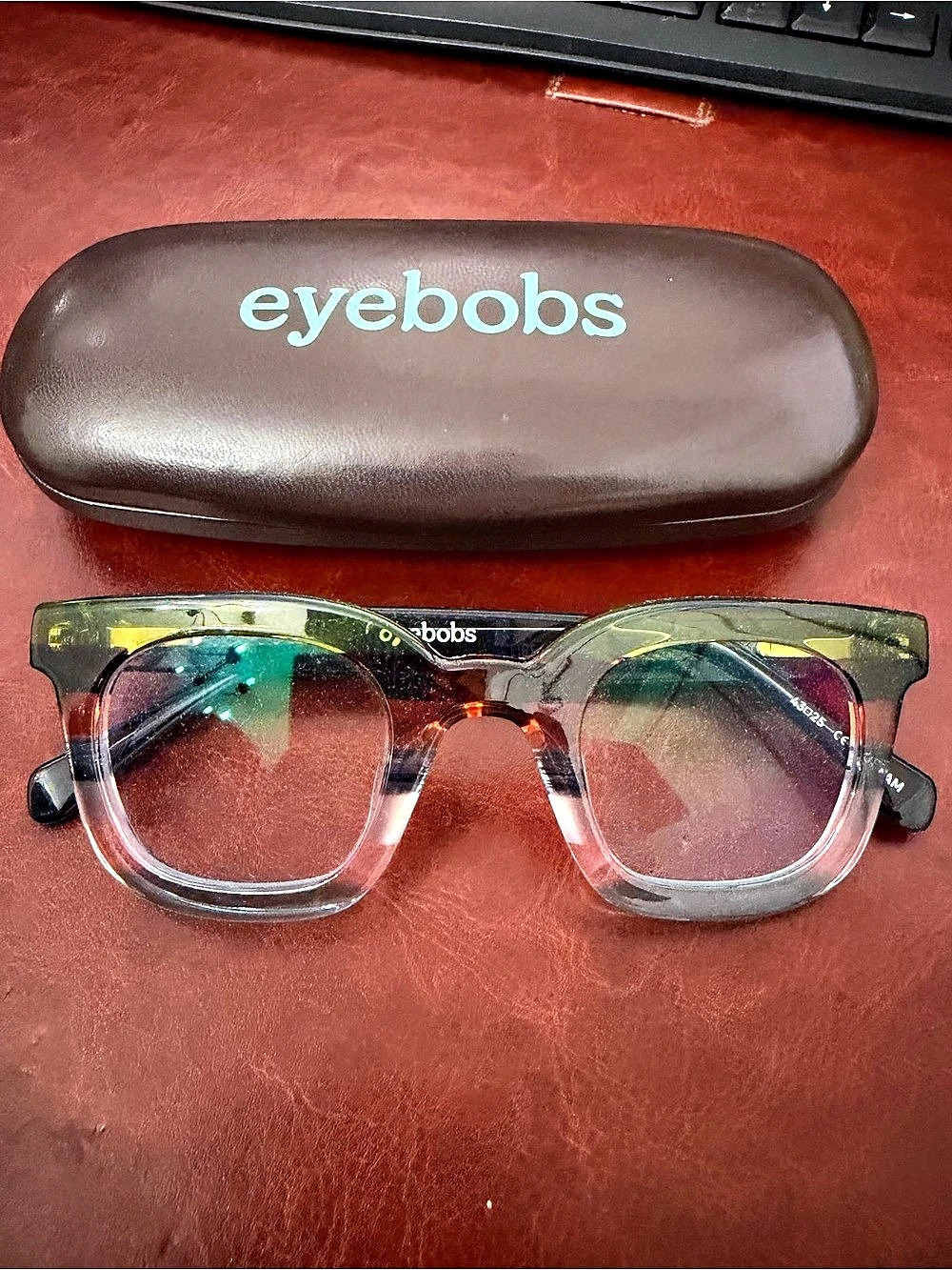 NWOT eyebobs signal Fire Multicolor Eyeglasses in Green & Brown